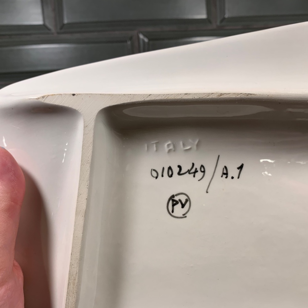 Italian Signed Cheese Plate - Picture 3 of 7